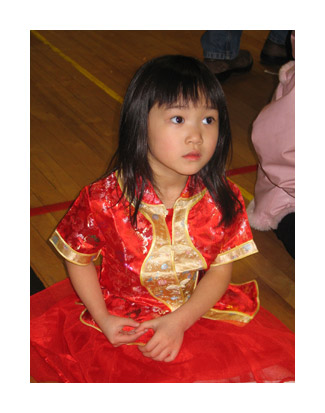 Claire at Chinese dance performance