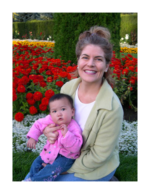 Claire and Mommy in Spokane