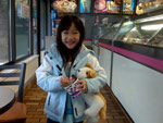 Claire at Baskin & Robbins.