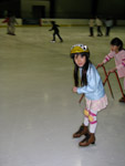 Claire and Tiffany at the ice skating rink in Renton.